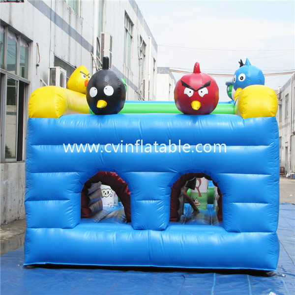 angry bird inflatable obstacle