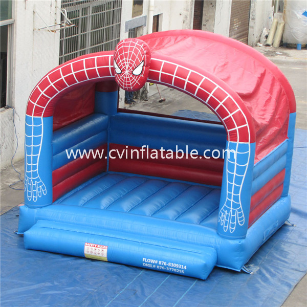 inflatable spiderman jumping house