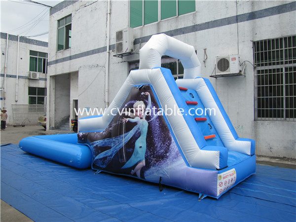 small inflatable water slide with pool (2)