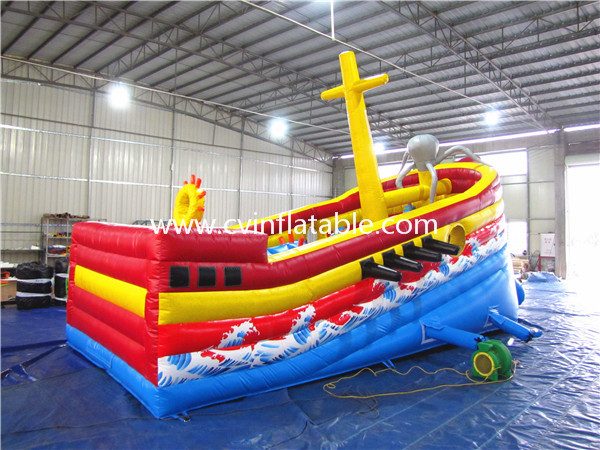 inflatable pirate ship slide (2)