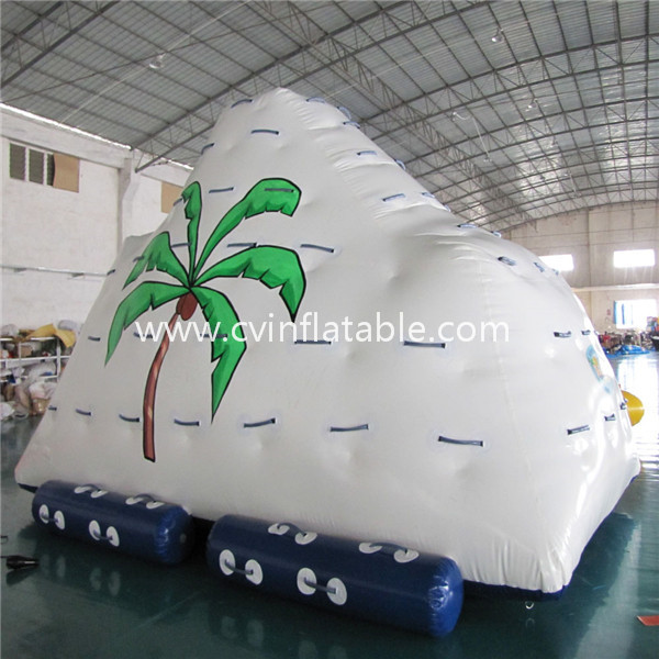 Inflatable floating iceberg water game