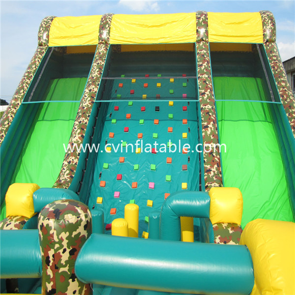 giant inflatable military obstacle course
