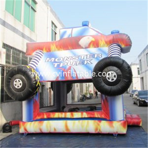 inflatable monster truck bouncer