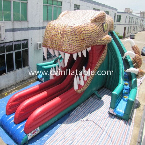 giant inflatable snake slide