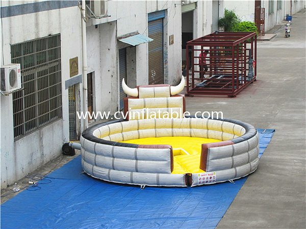 inflatable bull fight game
