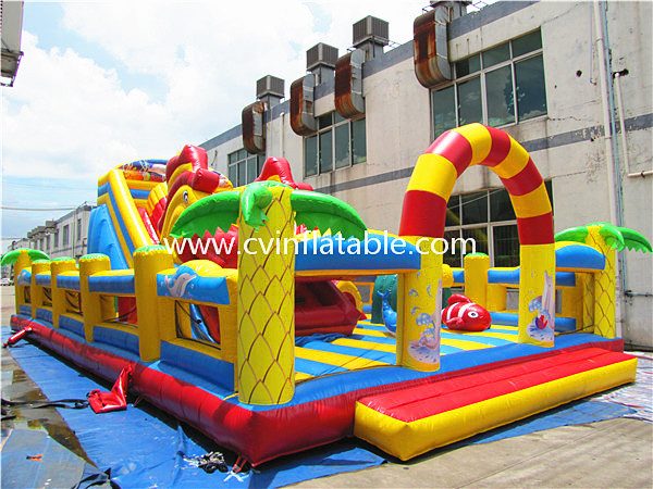 inflatable giant slide playground (3)
