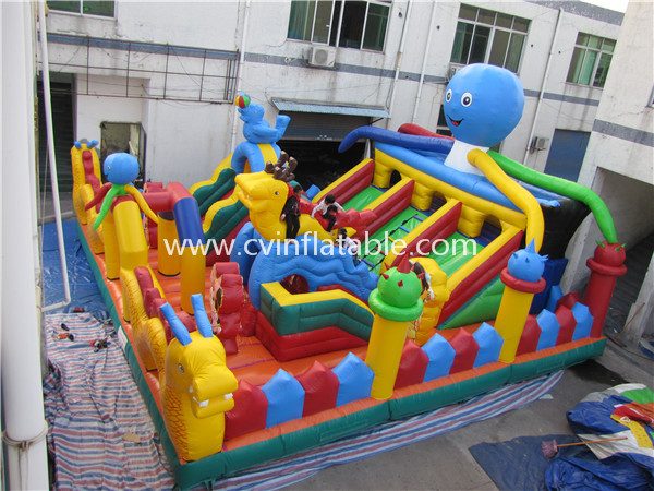 inflatable slide playground park