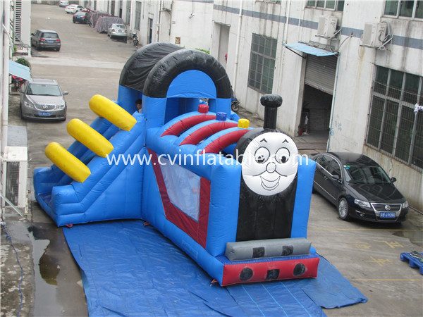 inflatable thomas train slide