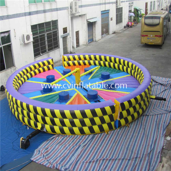 inflatable wipeout game
