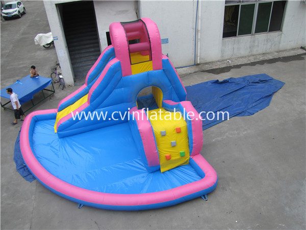 slide with pool