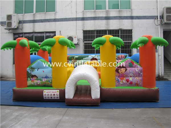 cartoon inflatable playground