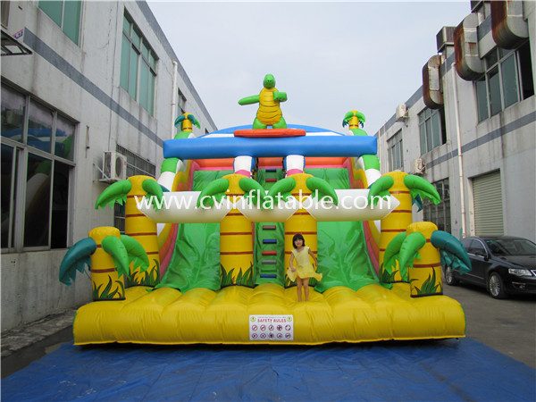 inflatable dinosaur slide (2)