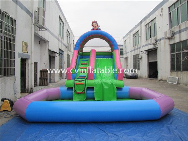 inflatable slide with pool (2)