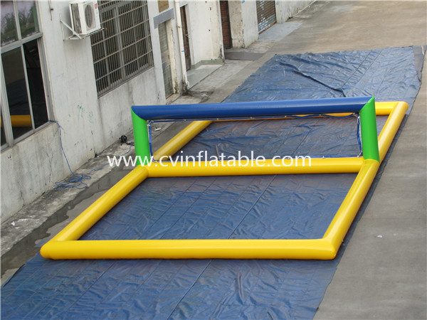 inflatable volleyball court water game (2)