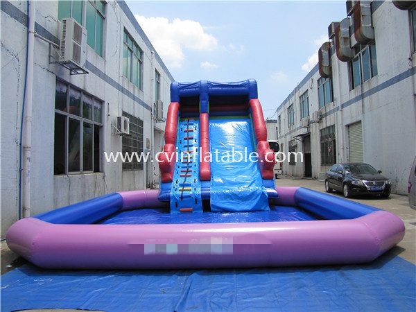 inflatable water slide with pool (24)
