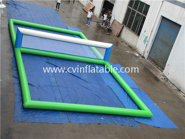 inflatable water volleyball court (3)