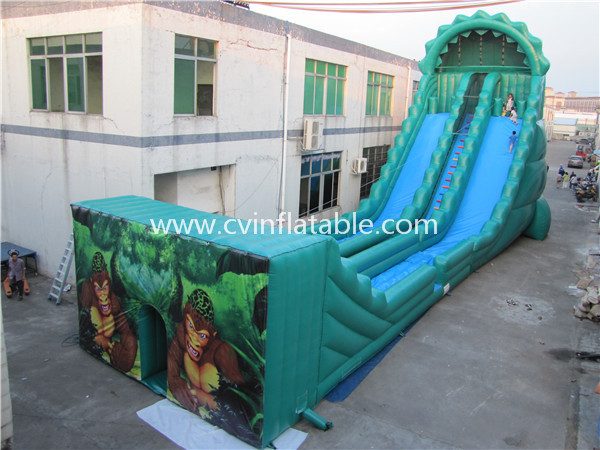inflatable zipline slide