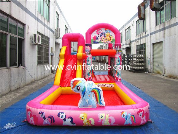 inflatable combo slide (2)