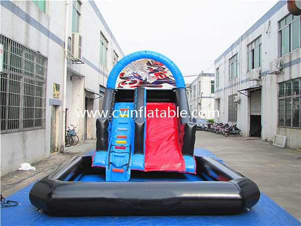inflatable water slide with pool (5)
