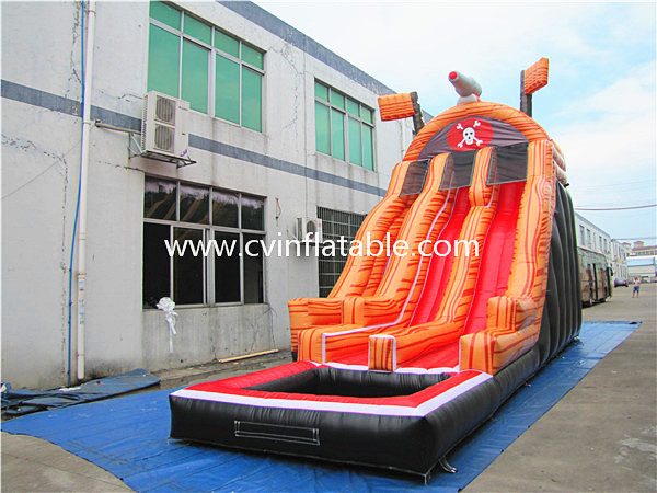 inflatable water slide with pool (7)